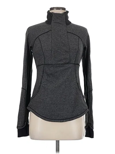 Pre-owned Lululemon Athletica Track Jacket In Gray