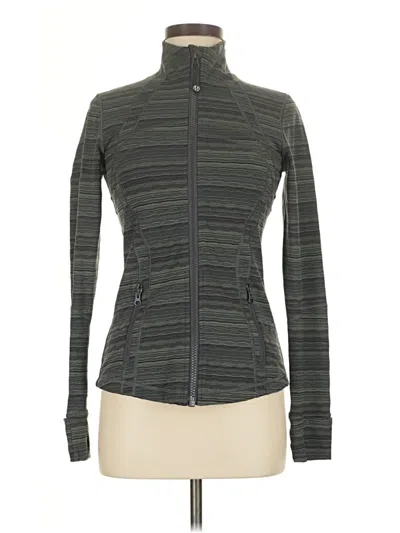 Pre-owned Lululemon Athletica Track Jacket In Gray