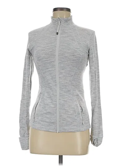 Pre-owned Lululemon Athletica Track Jacket In Gray