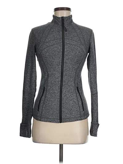 Pre-owned Lululemon Athletica Track Jacket In Gray