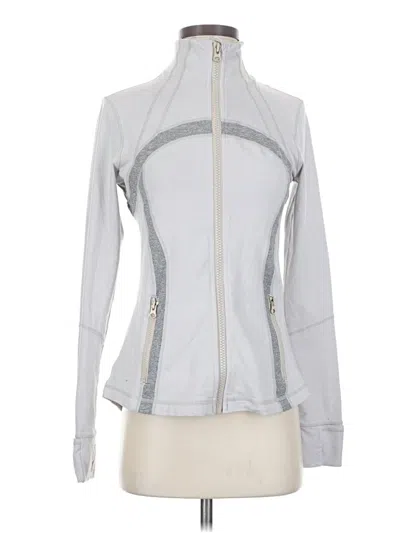 Pre-owned Lululemon Athletica Track Jacket In Gray