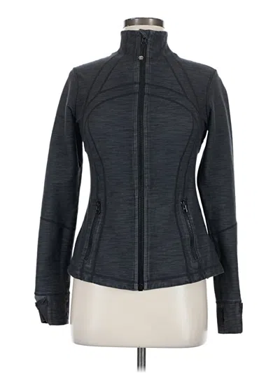 Pre-owned Lululemon Athletica Track Jacket In Gray