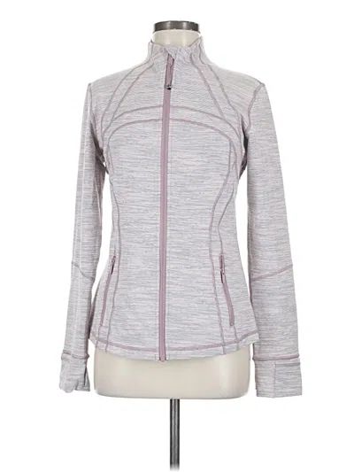 Pre-owned Lululemon Athletica Track Jacket In Gray