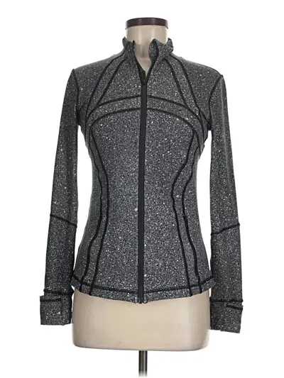 Pre-owned Lululemon Athletica Track Jacket In Gray