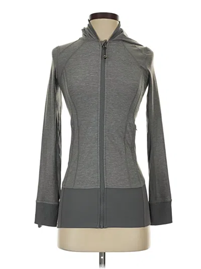 Pre-owned Lululemon Athletica Track Jacket In Gray