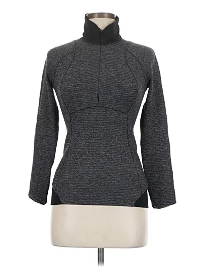 Pre-owned Lululemon Athletica Track Jacket In Gray