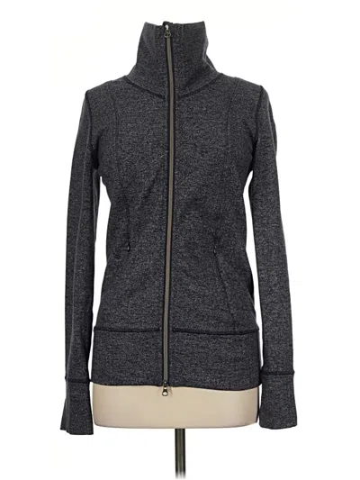 Pre-owned Lululemon Athletica Track Jacket In Gray