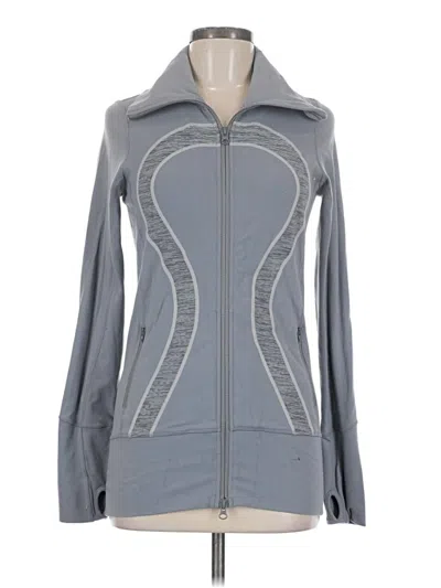 Pre-owned Lululemon Athletica Track Jacket In Gray