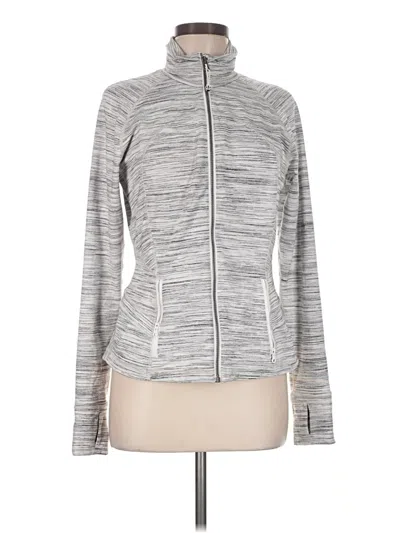 Pre-owned Lululemon Athletica Track Jacket In Gray