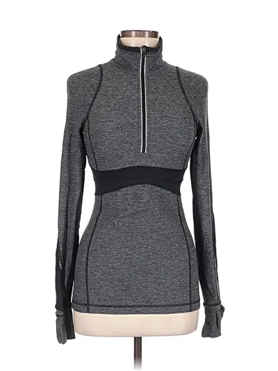 Pre-owned Lululemon Athletica Track Jacket In Gray