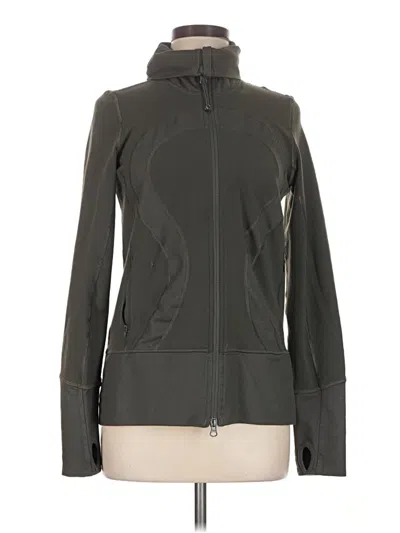 Pre-owned Lululemon Athletica Track Jacket In Gray