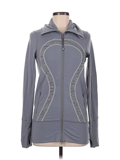 Pre-owned Lululemon Athletica Track Jacket In Gray