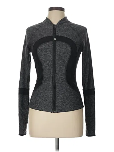 Pre-owned Lululemon Athletica Track Jacket In Gray