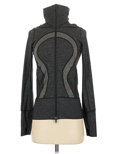 Pre-owned Lululemon Athletica Track Jacket In Gray