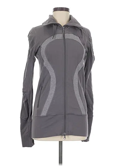 Pre-owned Lululemon Athletica Track Jacket In Gray