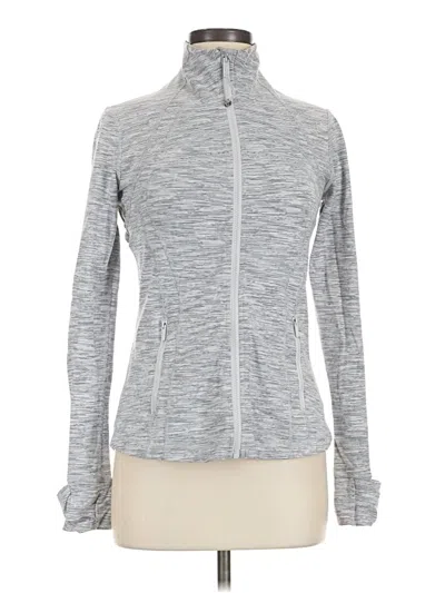 Pre-owned Lululemon Athletica Track Jacket In Gray