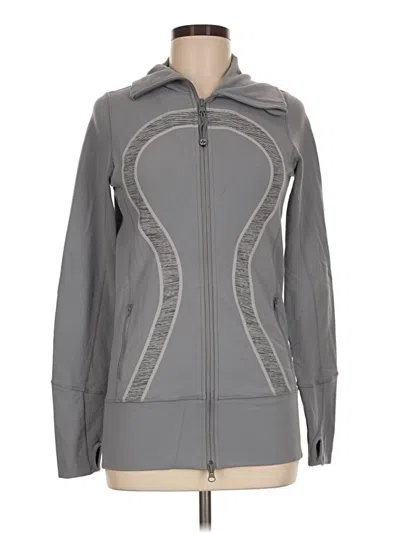 Pre-owned Lululemon Athletica Track Jacket In Gray