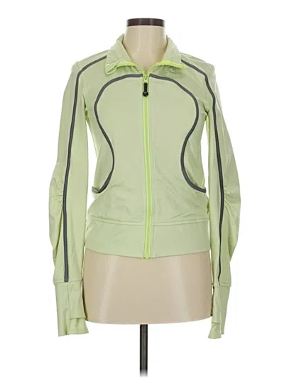 Pre-owned Lululemon Athletica Track Jacket In Green