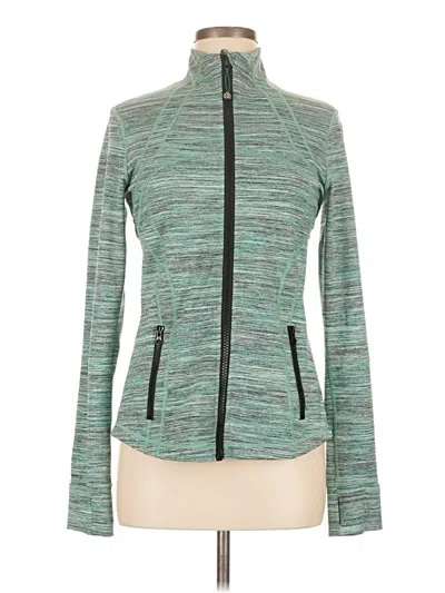 Pre-owned Lululemon Athletica Track Jacket In Green