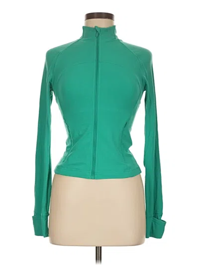 Pre-owned Lululemon Athletica Track Jacket In Green