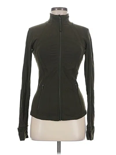 Pre-owned Lululemon Athletica Track Jacket In Green