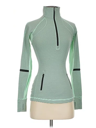 Pre-owned Lululemon Athletica Track Jacket In Green
