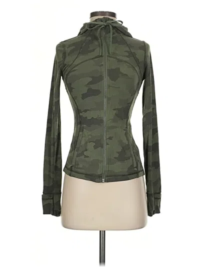 Pre-owned Lululemon Athletica Track Jacket In Green