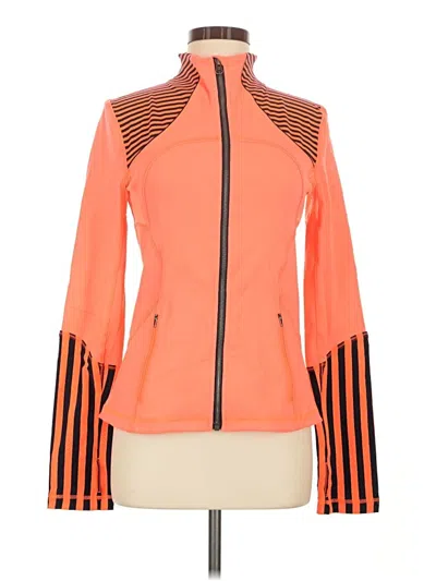 Pre-owned Lululemon Athletica Track Jacket In Orange