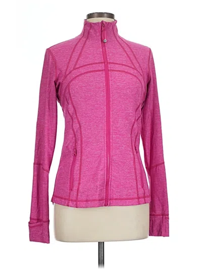 Pre-owned Lululemon Athletica Track Jacket In Pink