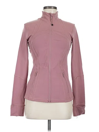 Pre-owned Lululemon Athletica Track Jacket In Pink
