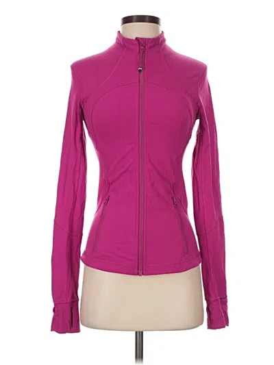 Pre-owned Lululemon Athletica Track Jacket In Pink