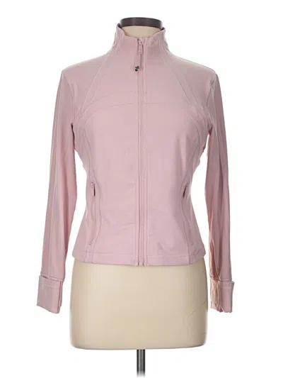 Pre-owned Lululemon Athletica Track Jacket In Pink