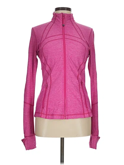 Pre-owned Lululemon Athletica Track Jacket In Pink