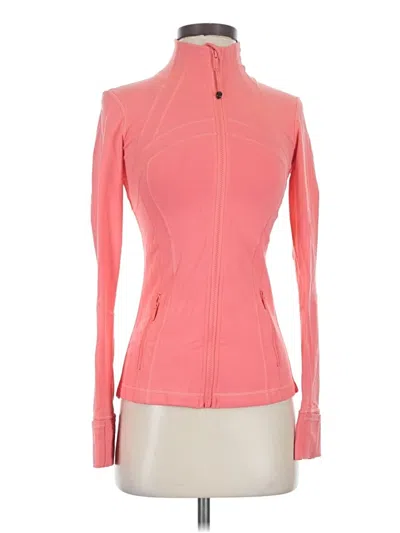 Pre-owned Lululemon Athletica Track Jacket In Pink