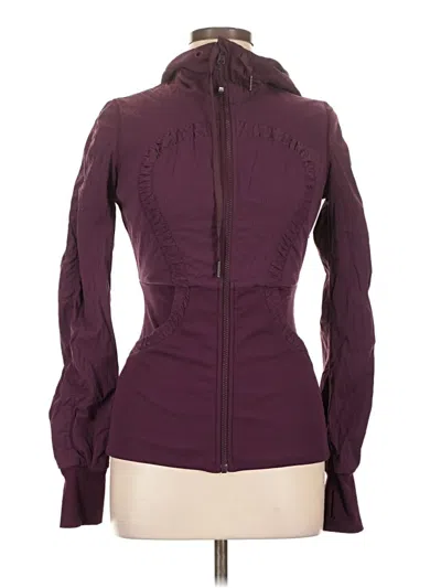 Pre-owned Lululemon Athletica Track Jacket In Purple