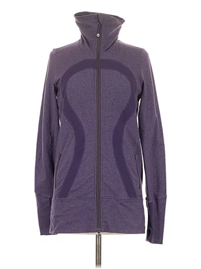 Pre-owned Lululemon Athletica Track Jacket In Purple