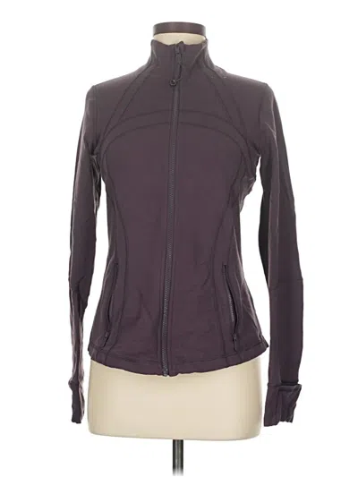 Pre-owned Lululemon Athletica Track Jacket In Purple
