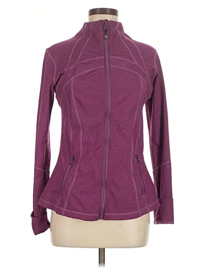 Pre-owned Lululemon Athletica Track Jacket In Purple