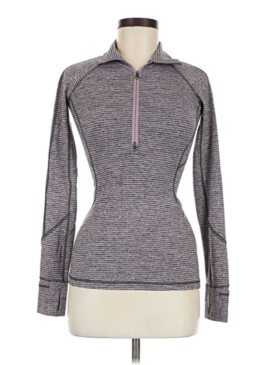 Pre-owned Lululemon Athletica Track Jacket In Purple
