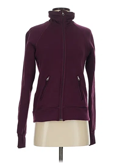 Pre-owned Lululemon Athletica Track Jacket In Purple