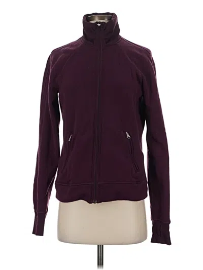 Pre-owned Lululemon Athletica Track Jacket In Purple
