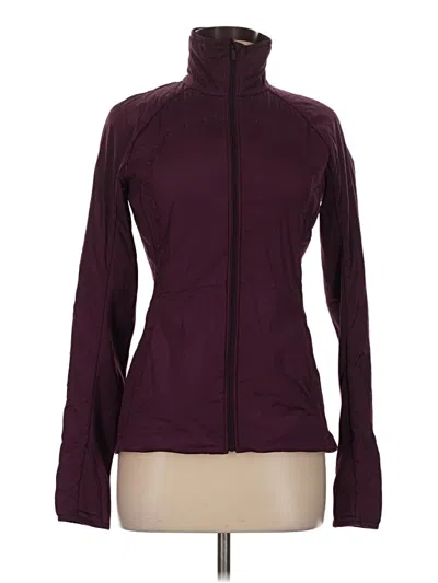 Pre-owned Lululemon Athletica Track Jacket In Purple