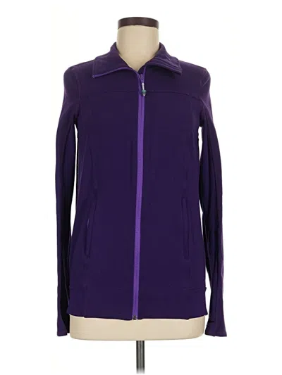 Pre-owned Lululemon Athletica Track Jacket In Purple