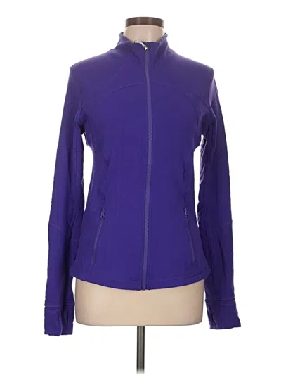 Pre-owned Lululemon Athletica Track Jacket In Purple