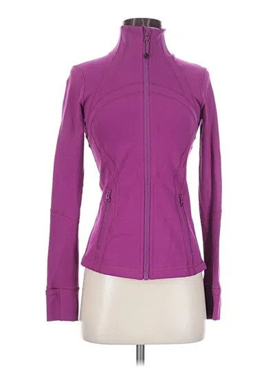 Pre-owned Lululemon Athletica Track Jacket In Purple
