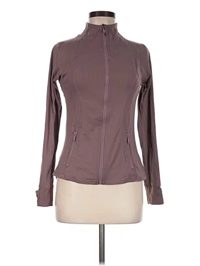 Pre-owned Lululemon Athletica Track Jacket In Purple