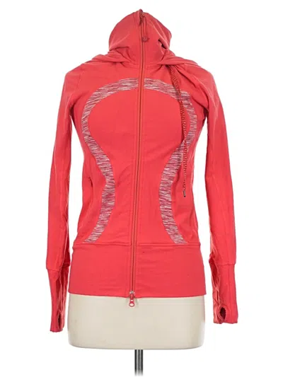 Pre-owned Lululemon Athletica Track Jacket In Red