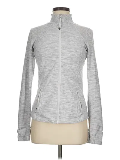 Pre-owned Lululemon Athletica Track Jacket In Silver