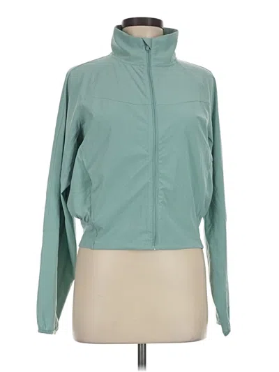 Pre-owned Lululemon Athletica Track Jacket In Teal