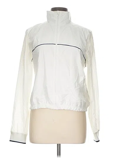 Pre-owned Lululemon Athletica Track Jacket In White